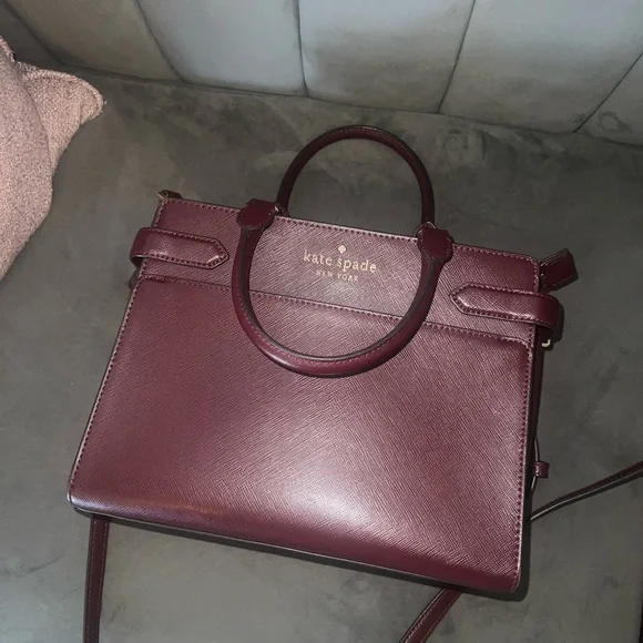 Kate Spade Burgundy Handbag and Wallet Set - Picture 2 of 9
